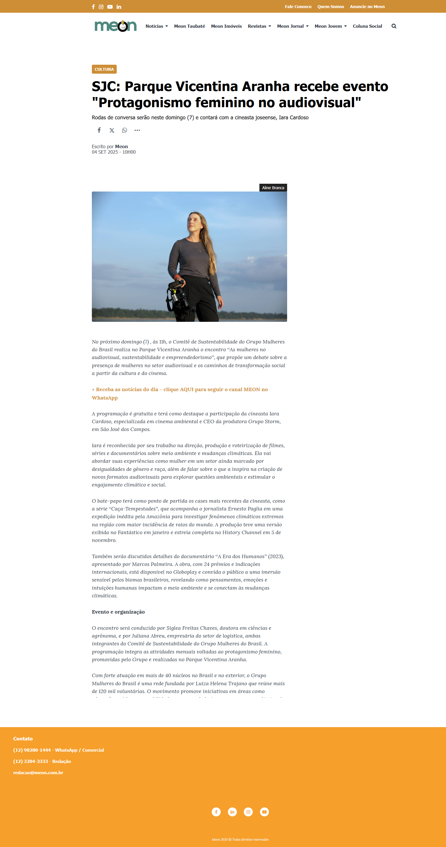 Meon - Iara Cardoso protagonismo feminino